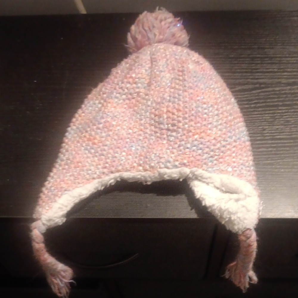 Cozy Pink Knit Kids Hat